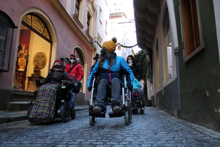 Straßenaktion mit Perspektivwechsel