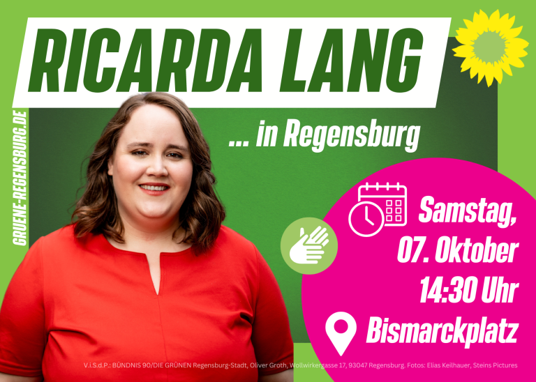 Ricarda Lang zu Besuch in Regensburg