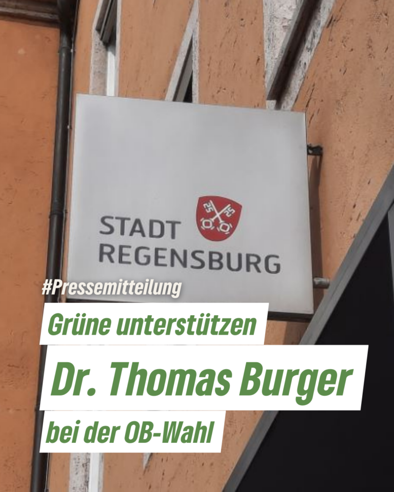Grüne unterstützen Burger in der OB-Stichwahl